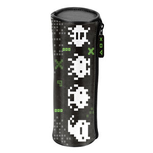 Školské púzdro Gaming čierne okrúhle-1