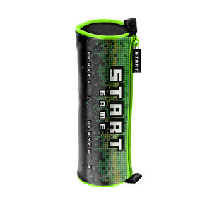 Školské púzdro Gaming okrúhle čierne-2