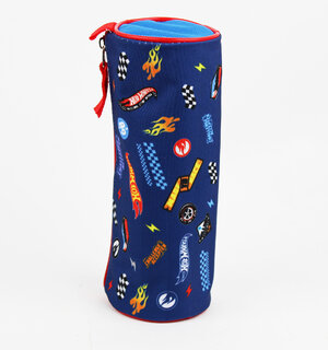 Školské púzdro Hot wheels modré okrúhle-2