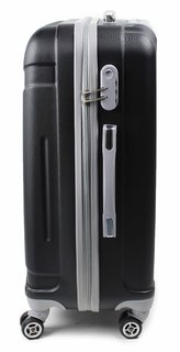 Cestovný kufor škrupinový 24" 22-201CS čierny-3