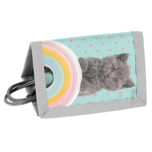 Detská peňaženka Mačiatko modrá-1