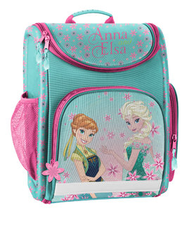 Školská aktovka Anna a Elsa, modrá-1