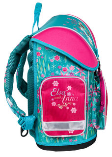 Školská aktovka Anna a Elsa, ružová/modrá-2
