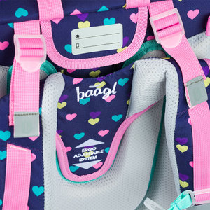 Školská aktovka Ergo Pink Hearts-12