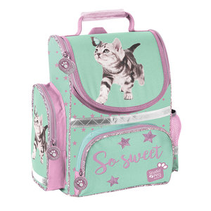 Školská aktovka Mačička pastelová-1