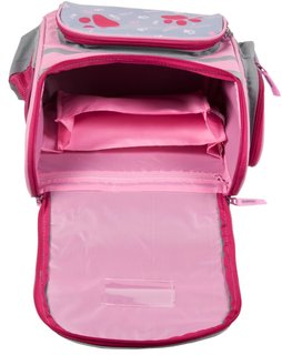 Školská aktovka Mačiatko - svetlo ružová-3