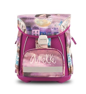 Školská aktovka s predným vreckom Balerina, metal zámok-1