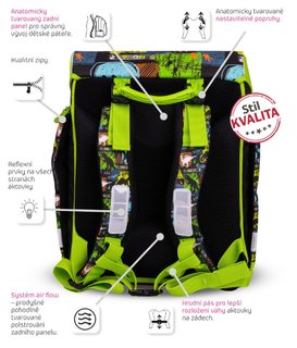 Školská aktovka T-rex-4