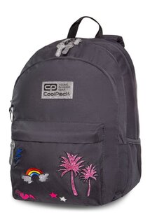 Školský set Hippie sparkling badges grey-2