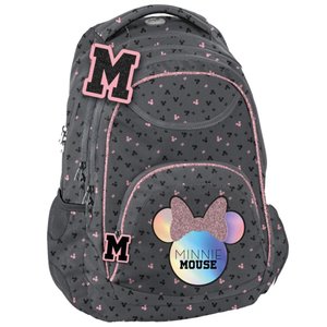 Školský set Minnie Mouse šedo-ružový, 3dielny s batohom-2