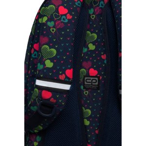 Školský batoh Basic plus Lime hearts-6