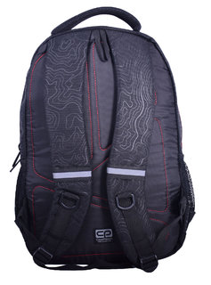 Školský batoh Basic Topography Red-3