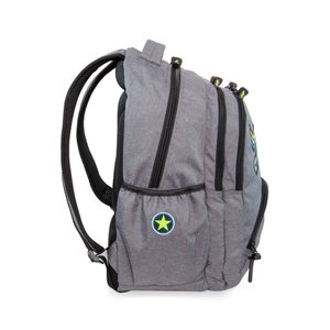 Školský batoh Bentley New badges grey-2