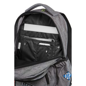 Školský batoh Bentley New badges grey-5