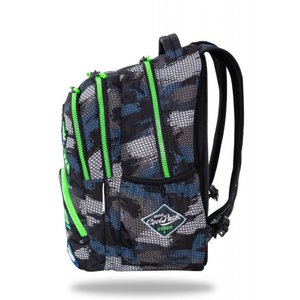 Školský batoh Bentley sivý/zelený-2