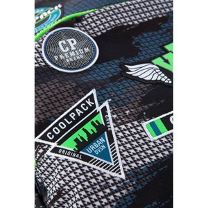 Školský batoh Bentley sivý/zelený-4