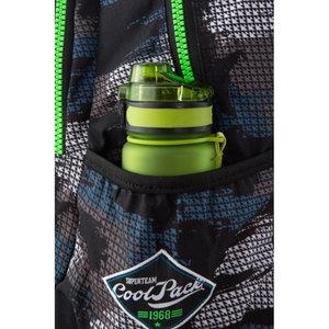 Školský batoh Bentley sivý/zelený-10