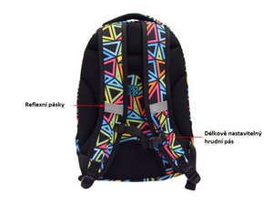 Školský batoh College Rainbow-4