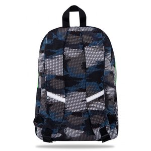 Školský batoh Cross sivý/zelený-2