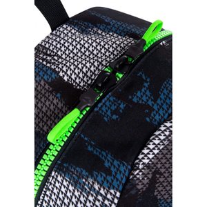 Školský batoh Cross sivý/zelený-3