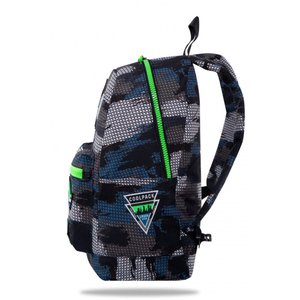 Školský batoh Cross sivý/zelený-4