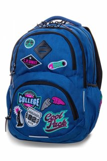Školský batoh Dart Badges blue-1