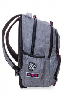 Školský batoh Dart Badges grey-4