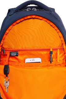 Školský batoh Dart II dots oranžovo/modrý-4
