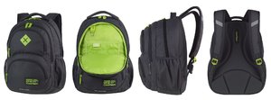 Školský batoh Dart XL grey/lemon-6