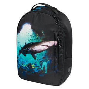 Školský batoh eARTh - Žralok by Lukero-1