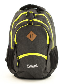 Školský batoh Grand Midnight Black Fluo-2