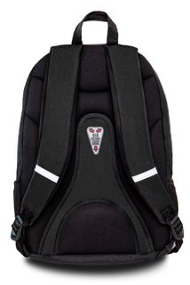 Školský batoh Hippie Sparkling badges black-3