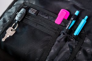 Školský batoh Hippie Sparkling badges black-5