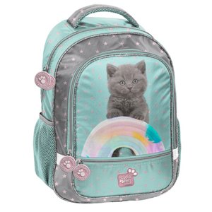 Školský batoh Mačiatko modrý-1