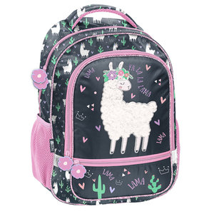 Školský batoh Lama ružový-1