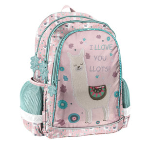 Školský batoh Lama ružový-1