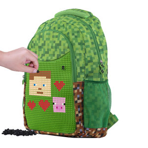 Školský batoh MineCraft zelený-2