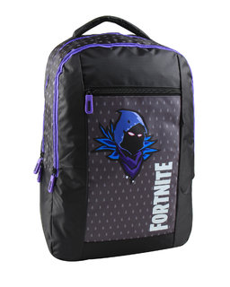 Školský batoh Raven dvojkomorový, fialový/čierny-1