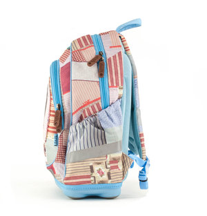 Školský batoh s pevným dnom Patchwork-3
