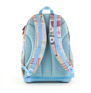 Školský batoh s pevným dnom Patchwork-4