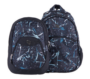 Školský batoh Teen Blue Spark 2v1-7