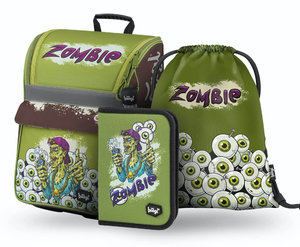 SET 3 Zippy Zombie: aktovka, peračník, vak na chrbát-1