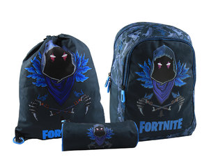 Školský set Raven modrý s menším batohom-8