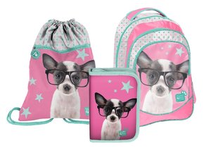 Školský set Čivava s okuliarmi s peračníkom-1