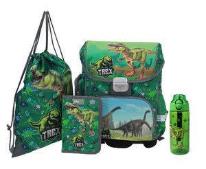 Školská súprava Dino (batoh, peračník, vak + fľaša)-1