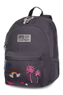 Školský set Hippie sparkling badges grey-2