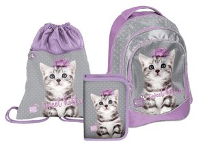 Školský set Kitty šedý 3dielny-1