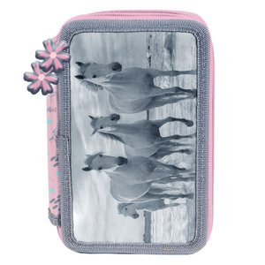 Školský set Kone kvety s aktovkou-5