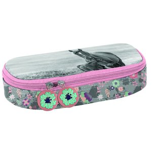 Školský set Kone šedo-ružový 4dielny-5