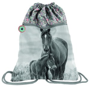 Školský set Kone šedo-ružový 5dielny-6